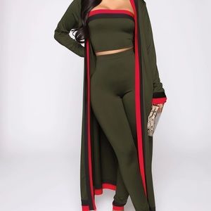 3 Way Piece Set Olive